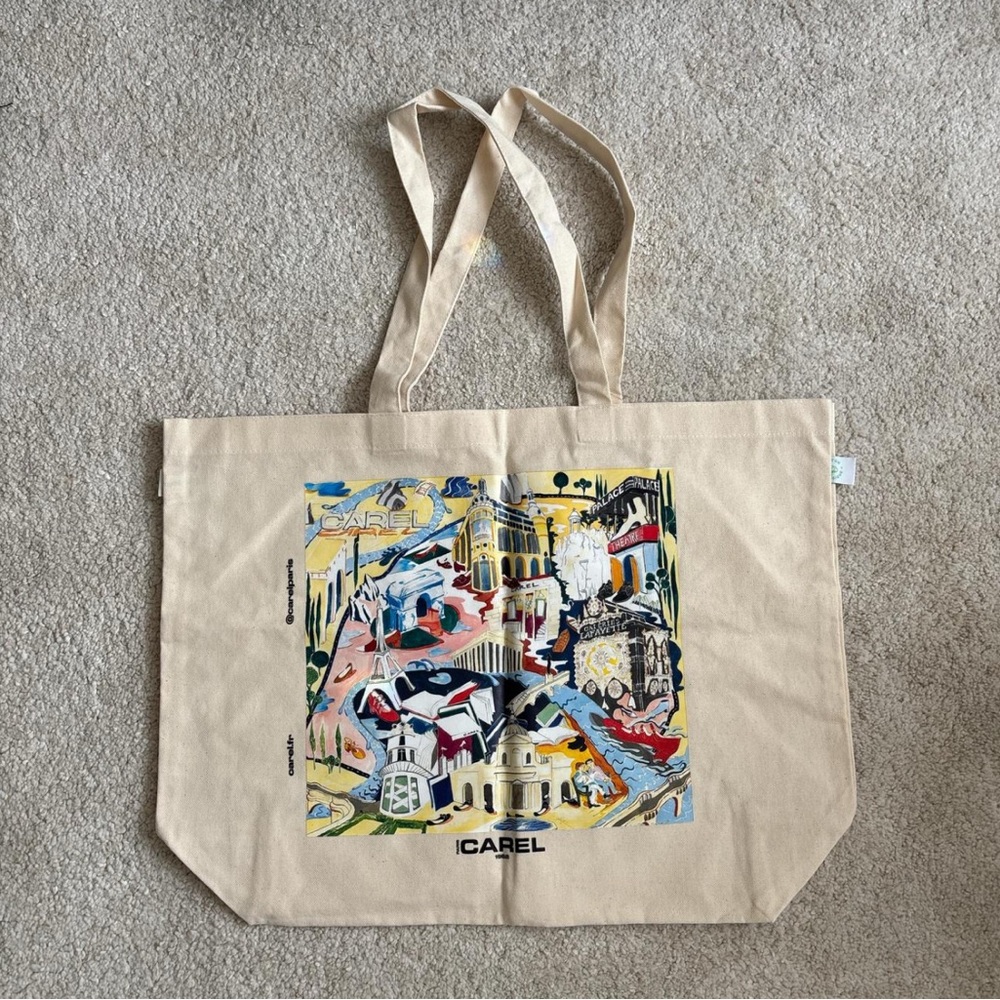 Carel Paris Beige Tote Bag